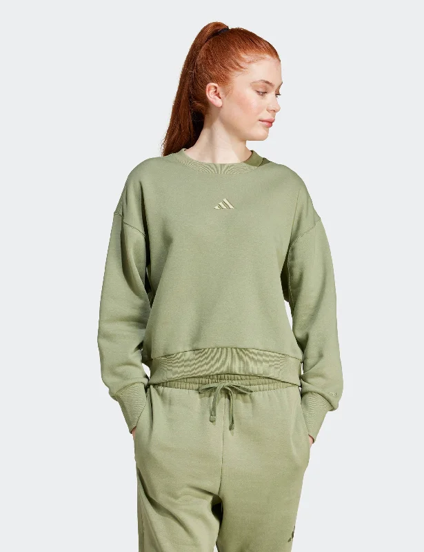 ALL SZN Fleece Loose Sweatshirt - Tent Green Zip Hoodie Drawstring Kangaroo Pocket