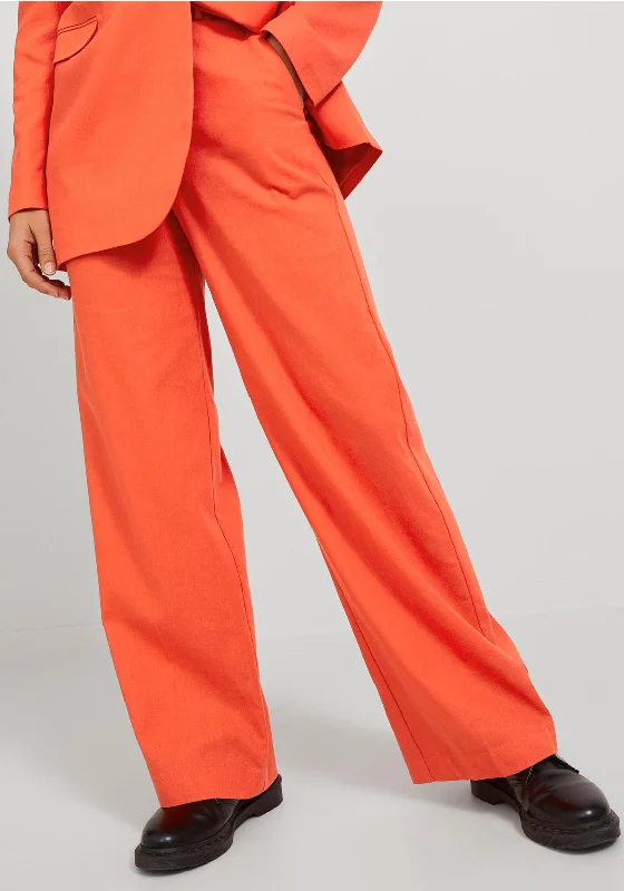 JJXX Mary Linen High Waisted Trousers, Puffins Bill Trousers chic fashionable