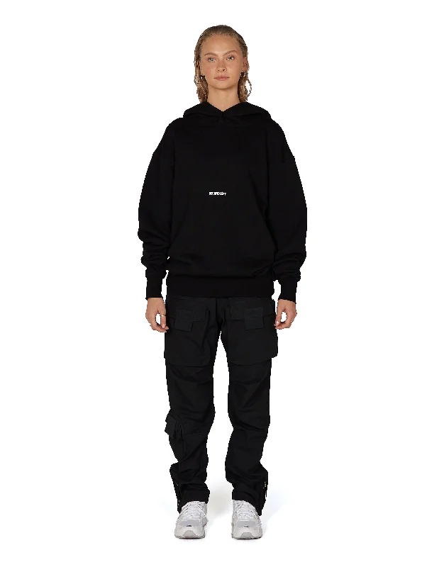 Classic Hoodie - Black Hoodie with Lace Feminine Delicate
