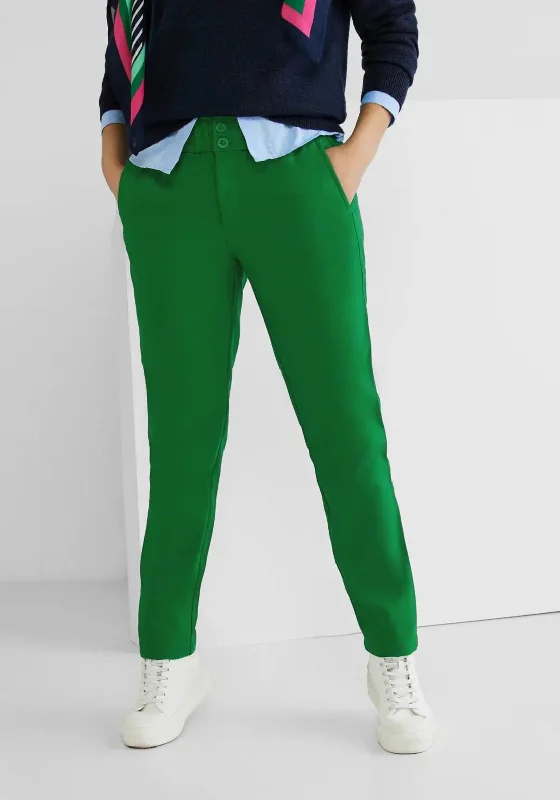 Street One Paperbag Style Trousers, Brisk Green Trousers Review Highly