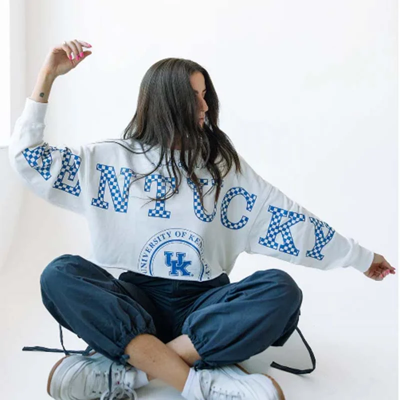 Women's UK Phipps Crewneck Sweatshirt Hoodie with Back Slit Movement Comfort