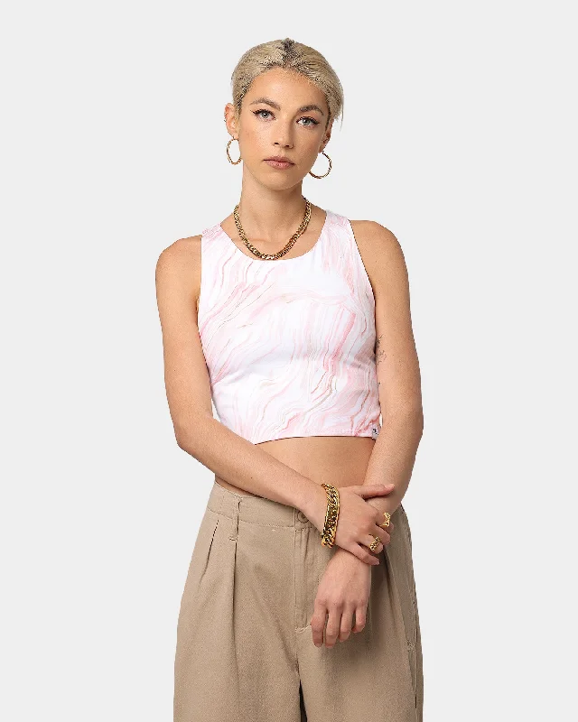 Champion Women's LF Recycled Sculpted Crop Top Pebblestone Boxy Fit Fitted Loose