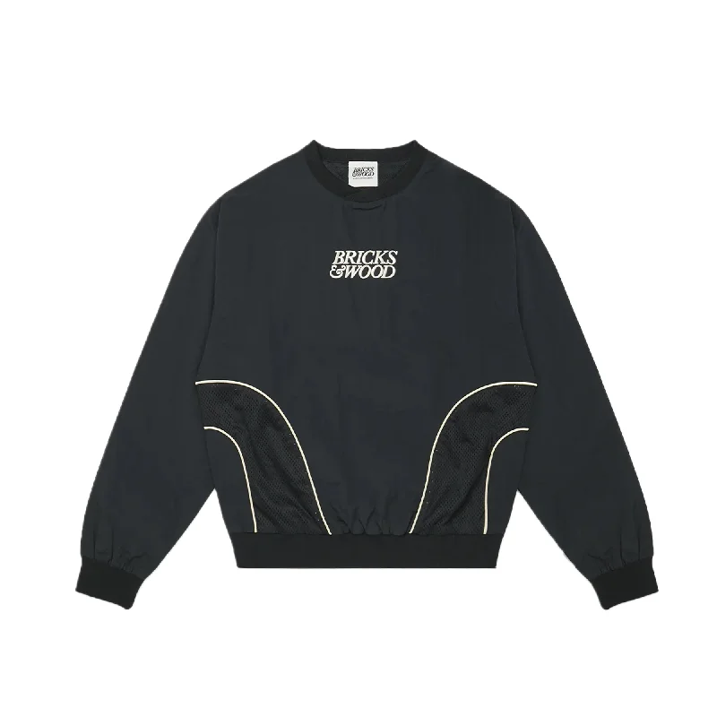 Bricks & Wood Mens Full Court Pullover Sweatshirt Hoodie with Hem Drawcord Adjustable Customizable