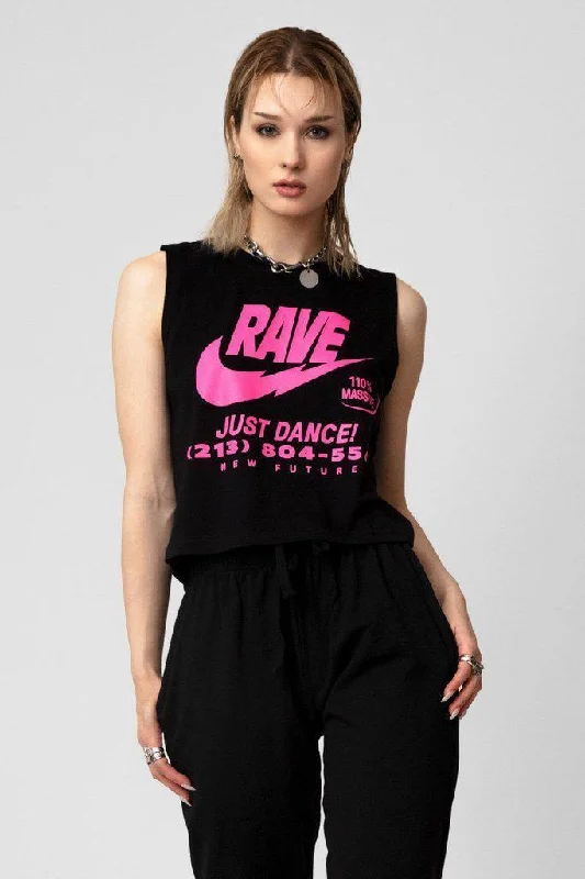 Illegal Rave - Crop Top - Unisex Thin Crop Top Open Front Quick Dry