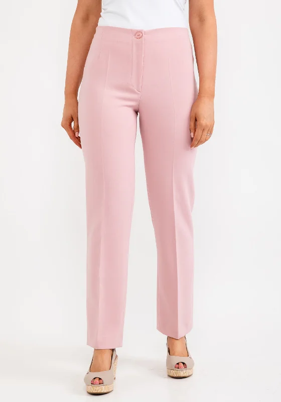 Via Veneto Sarah Tailored Slim Trousers, Blush Trousers Bestseller Popular