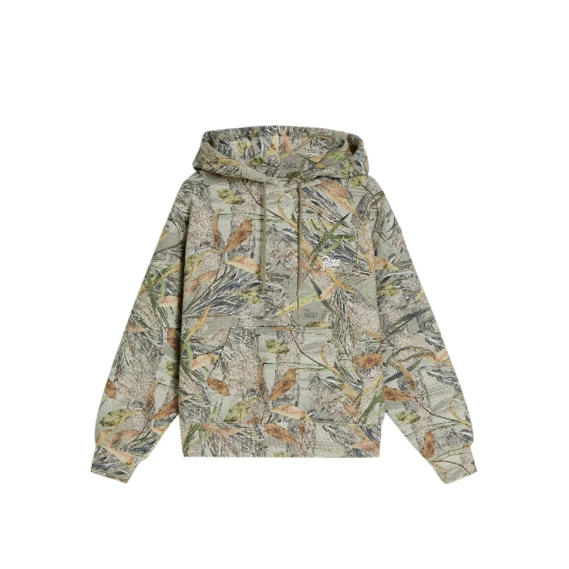 Patta Mens Natural Skull Boxy Hoodie Hoodie with Front Slit Layering Stylish