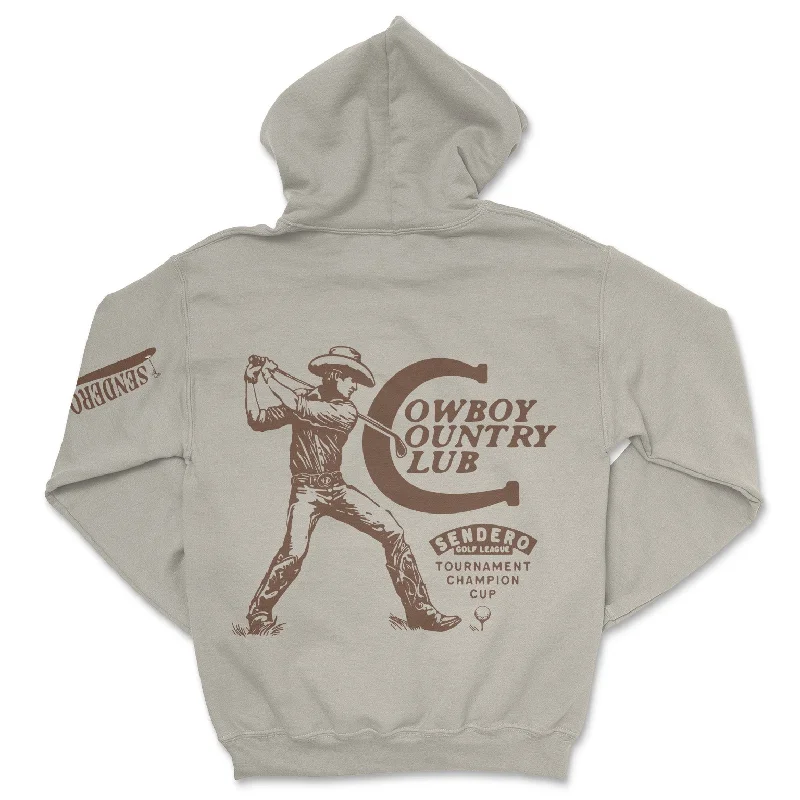 Cowboy Country Club Hoodie Hoodie with Lining Warm Insulated