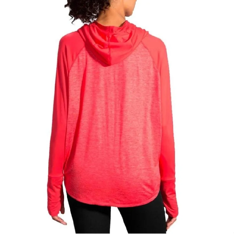 Brooks DASH HOODIE W Hoodie with Strings Custom Fit Adjustable