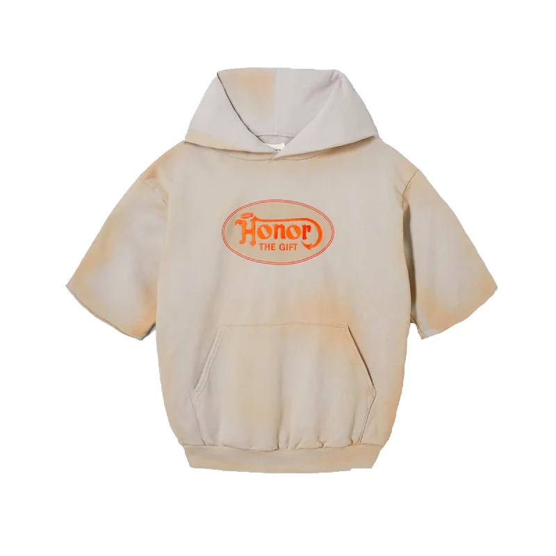 Honor The Gift Mens City Of Angels Hoodie 'Rust' Hoodie with Patch Decorative Personalized