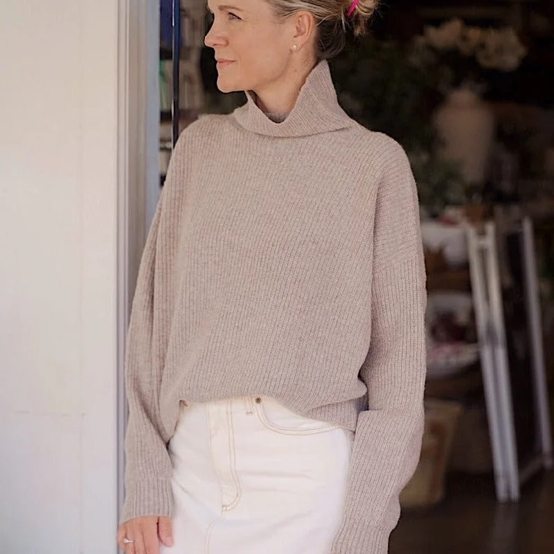 Grace & May Cable Sweater Boxy Sweater Fitted Sweater A-Line