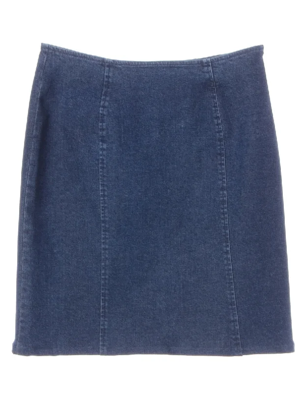 Label Short Denim Skirt high waist skirt