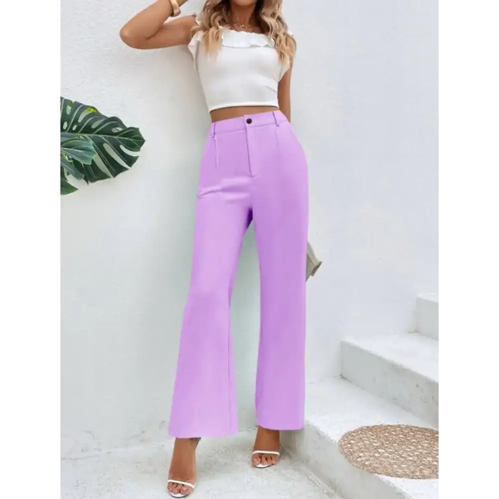 Regular Fit Women Trousers And Pants Trousers Tapered Slim Fit