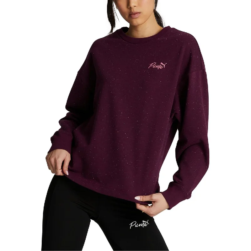 Womens Crewneck Comfy Sweatshirt Hoodie with High-Low Hem Asymmetrical Trendy