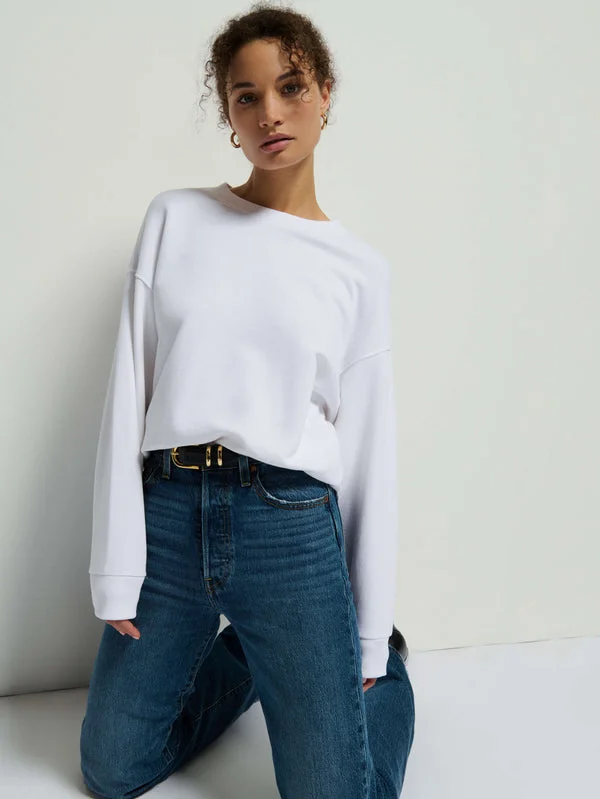 Jovie Classic Sweatshirt Hoodie with Batwing Sleeves Loose Dramatic