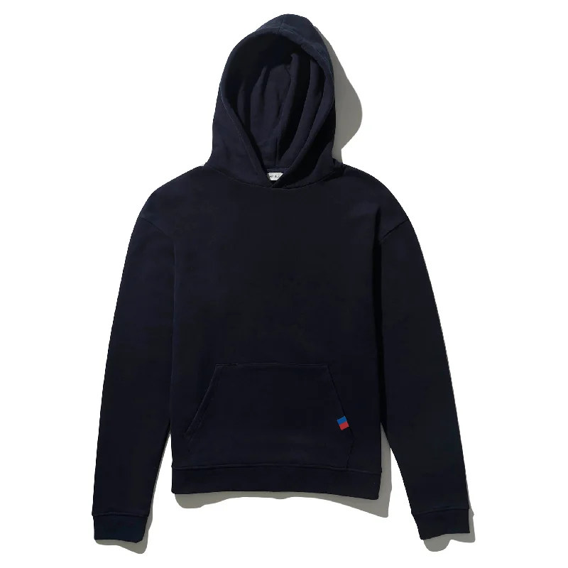 The Oversized Hoodie - Navy Hoodie with Batwing Sleeves Loose Dramatic