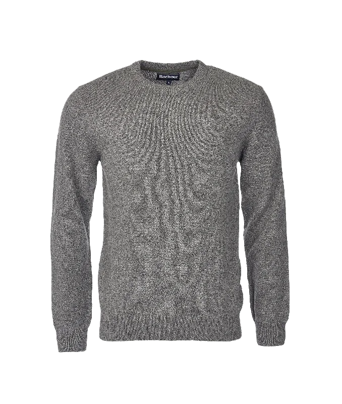 Essential Tisbury Crew-Neck Sweatshirt - Grey Hoodie with High-Low Hem Asymmetrical Trendy