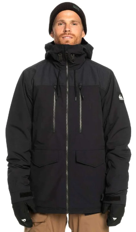 Quiksilver Fairbanks Insulated Jacket 2024 Welt Pockets Slit Pockets Flap Pockets