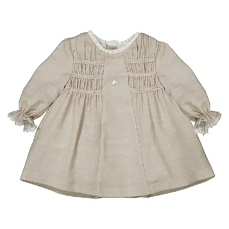 Walnut Dress With Smock