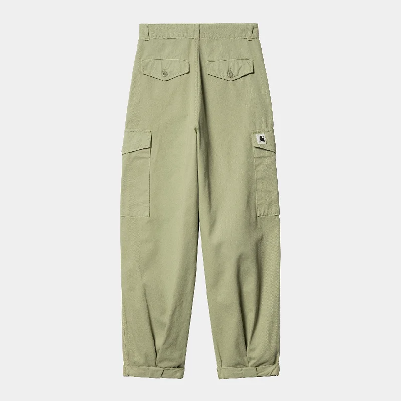 Carhartt W' Collins Pant Misty Green Garment Dyed Stretch Pants,