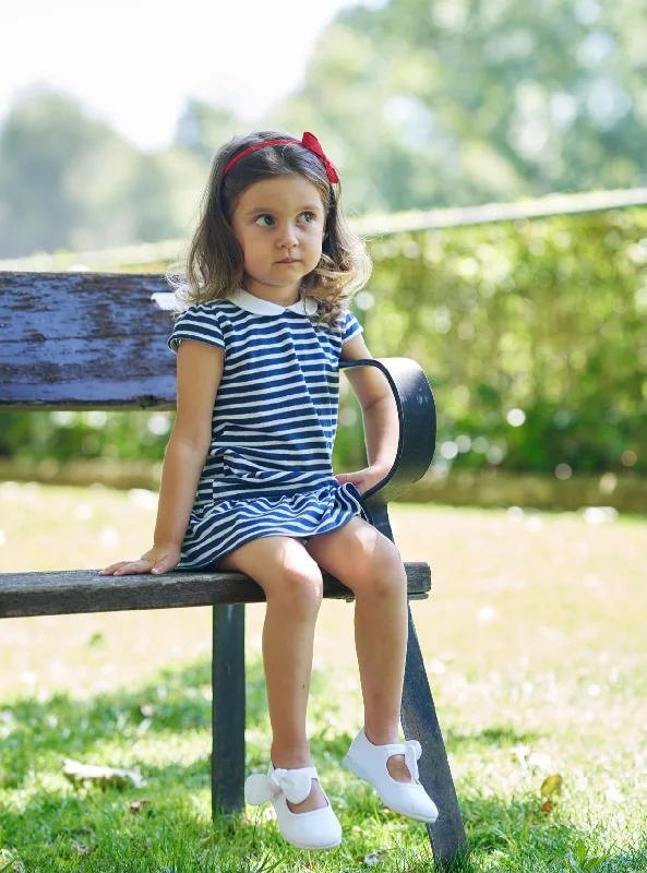 SS23 Rapife Navy & White Striped Dress & Pants Set Clearance Leggings,