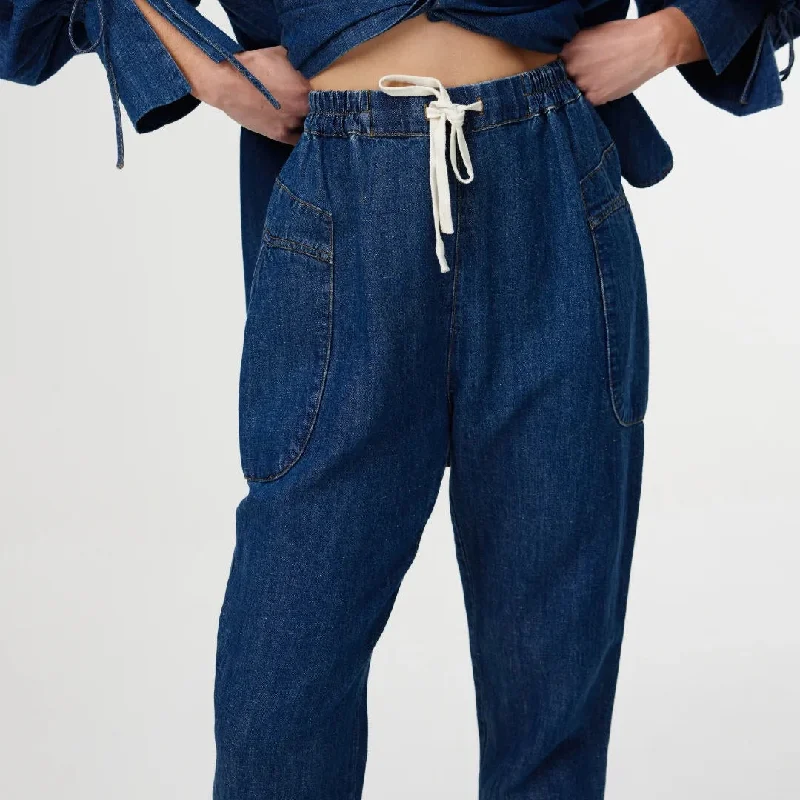 Kinney | Cooper Pant | Dark Denim Pants High-Waisted,