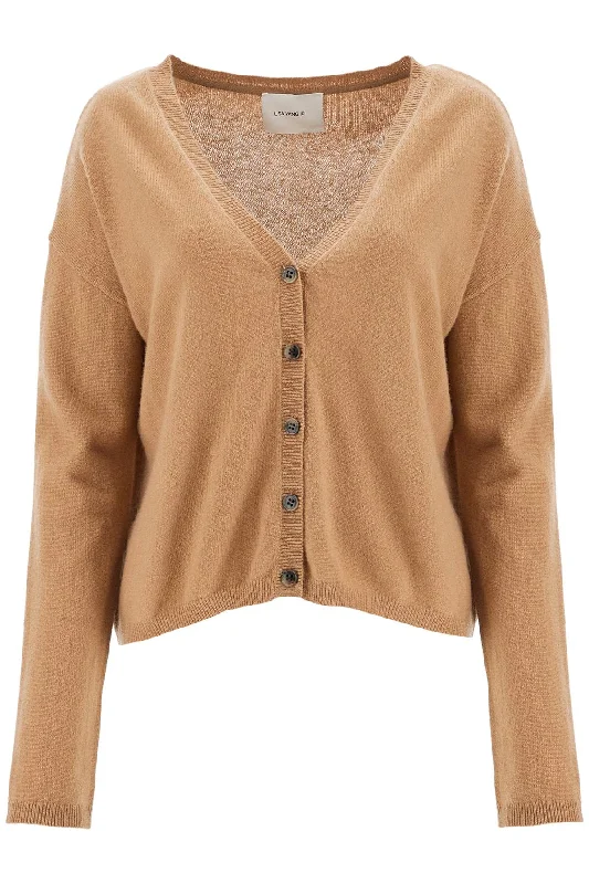 Cashmere Abby Cardigan In  - Brown Asymmetrical,ymmetric Pencil Cardigan