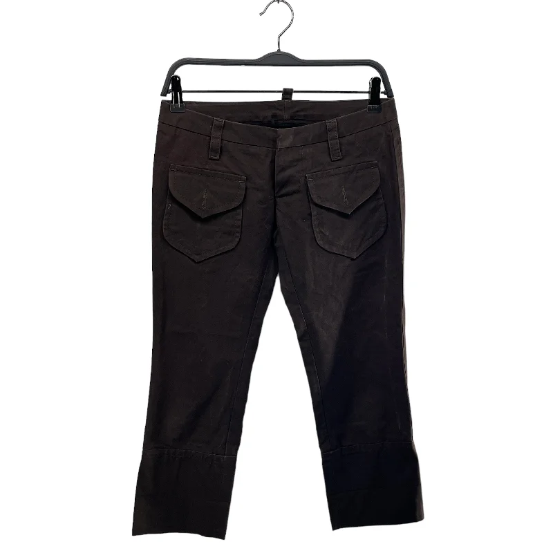 DSQUARED2/Cropped Pants/38/Cotton/BRW/ New Arrival Wide-Leg,