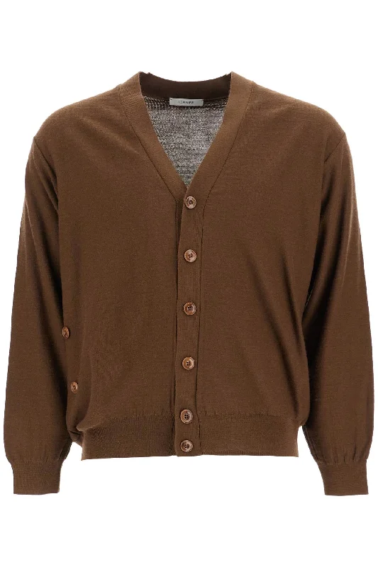Convertible Wool Cardigan For All  - Brown Elegant Classic Vintage