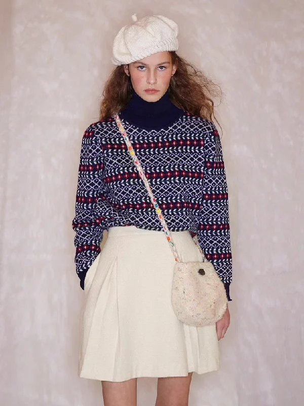 Vintage Turtleneck Wool Sweater【s0000005926】 Wool Sweater Cotton Sweater Cashmere Sweater