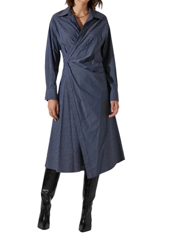 Flykra Dress In Denim Blue