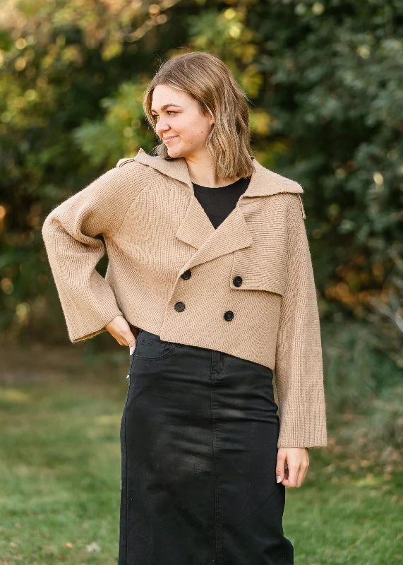 Karina Sweater Trench Jacket - FINAL SALE Satin Fabric Silk Fabric Chiffon Fabric