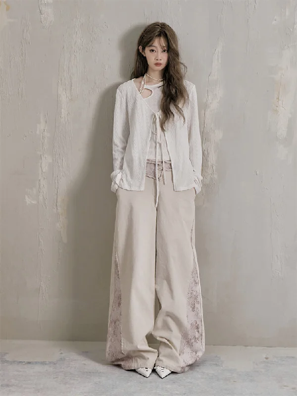 V-Neck Slim Stretch Knit Cardigan & Strap Neck Shaped Sleeveless Top SAL0028 Long Cardigan Short Cardigan Medium Cardigan