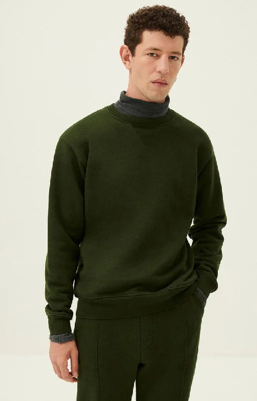 American Vintage Zutabay Sweater Pesto Thin Thick Dense