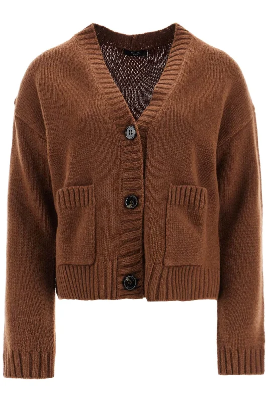 Soft Wool Cardigan For Cozy  - Brown Anti-Pilling Anti-Shrink Durable
