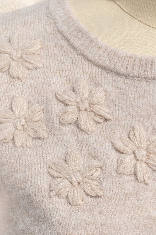 Sofia Floral Cardigan Front Pockets Side Pockets Patch Pockets
