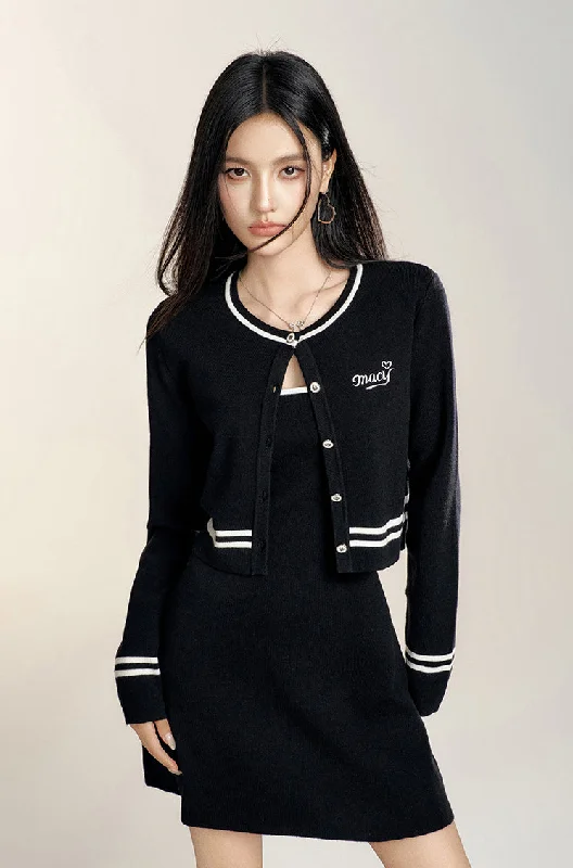 Knitted Suit High-end Dress/Cardigan MAC0084 Stretchy Elastic Breathable