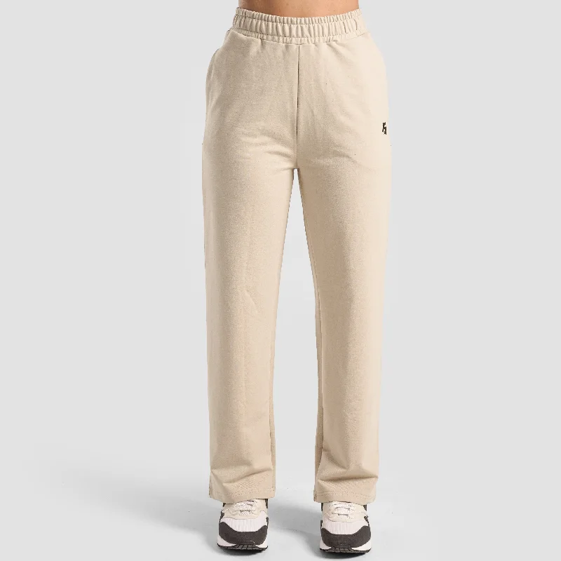 Optima Wide Pants (Beige) Denim Comfort,
