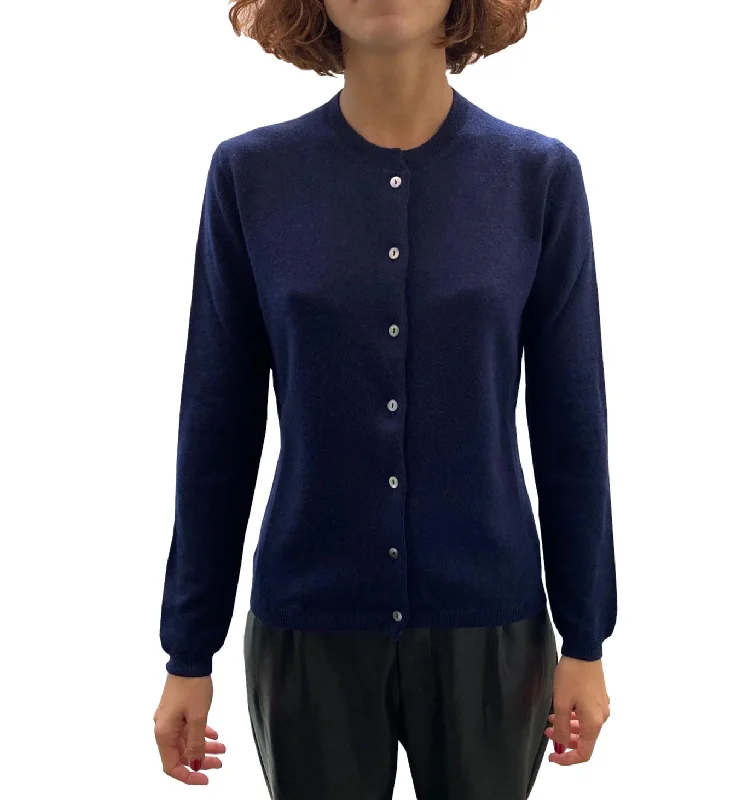 LA ROSE cardigan dark blue Button Cardigan Zip Cardigan Pullover Cardigan