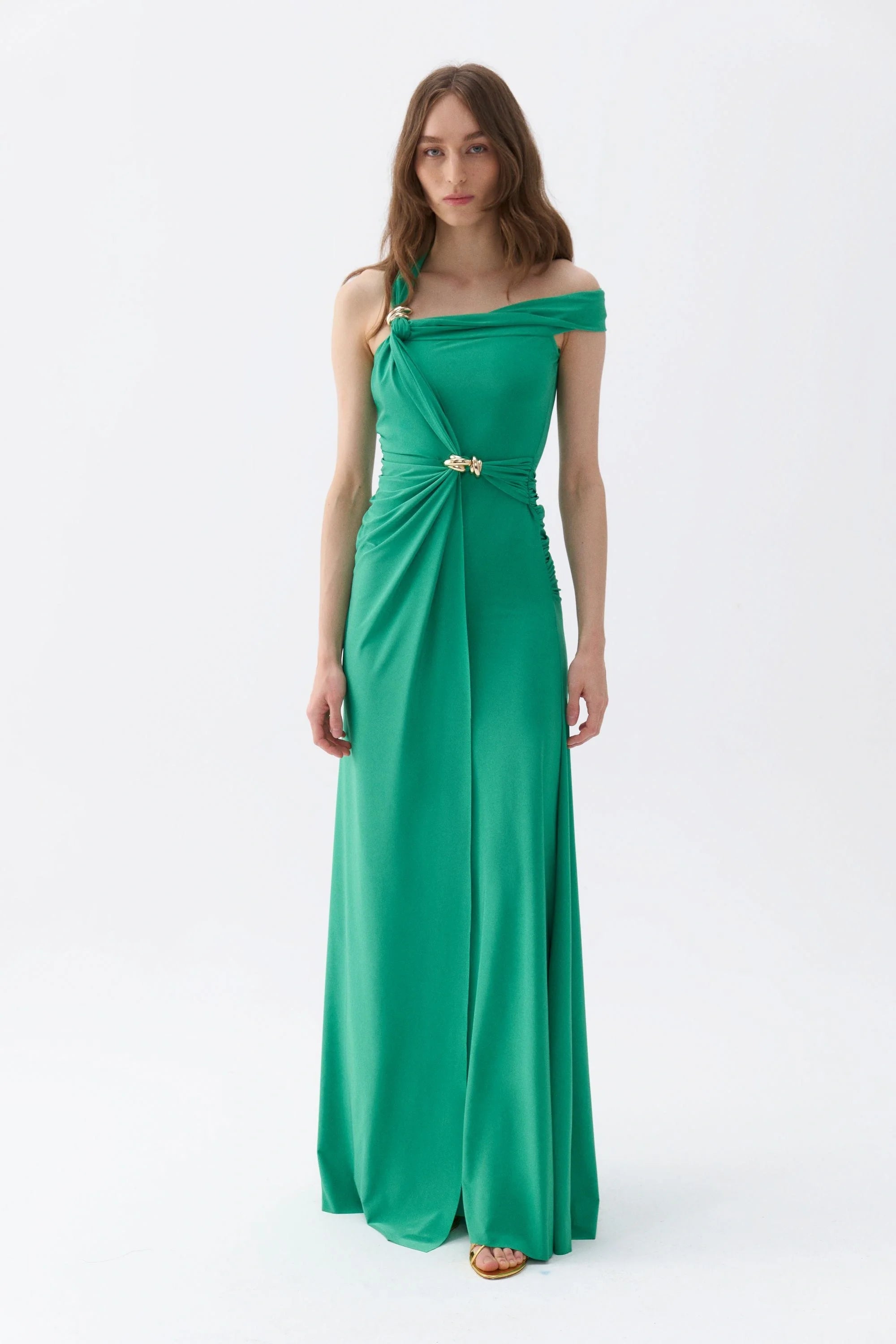 Long Dress with Accessory Detail (Final Sale)