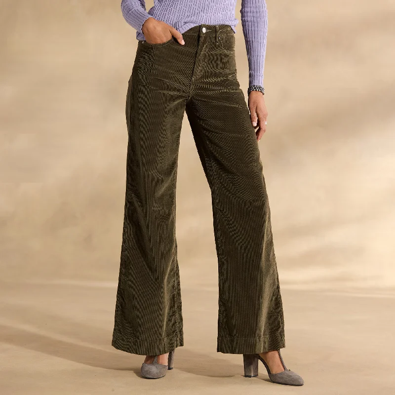 Martha Corduroy Pants Crop Discount,