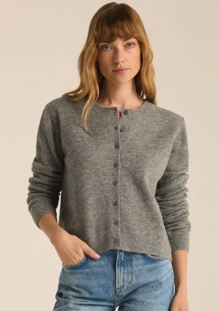 OUTLOOK CARDIGAN Satin Blend Silk Blend Wool Blend