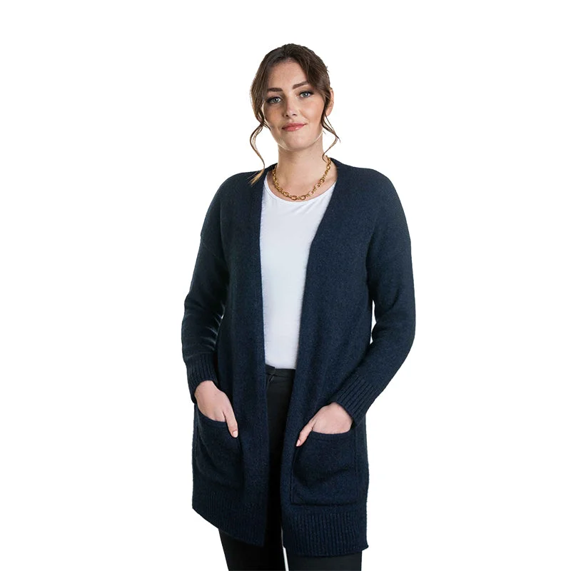 Premium Possum and Merino Wool - Longline Cardigan Satin Fabric Silk Fabric Chiffon Fabric