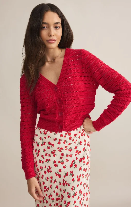 Romance Cardigan Cherry Stylish Fashionable Trendy