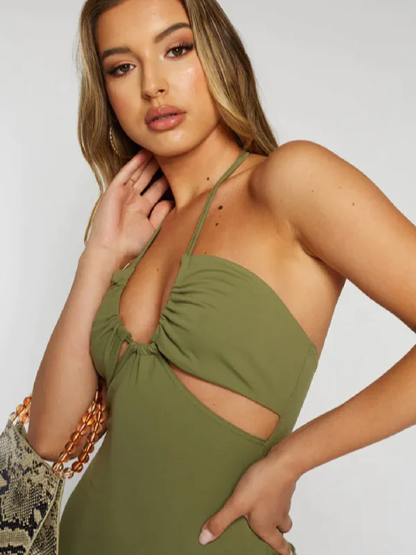 TANDUL  Women Bodycon Green Dress