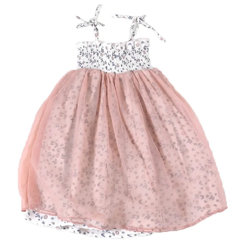 Emma Floral Smocked Baby Tutu Dress and Bloomer