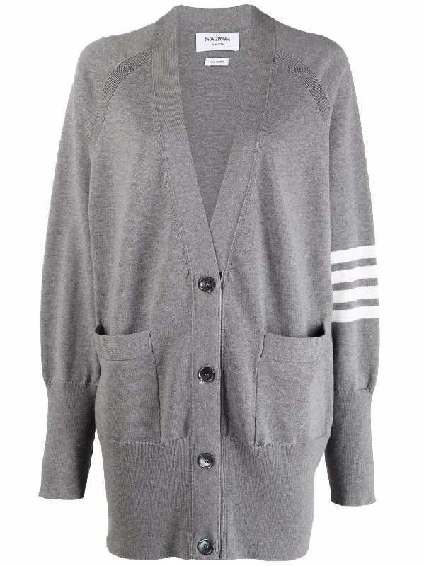 4-Bar knitted cardigan Iron Safe Non-Iron Wrinkle Free