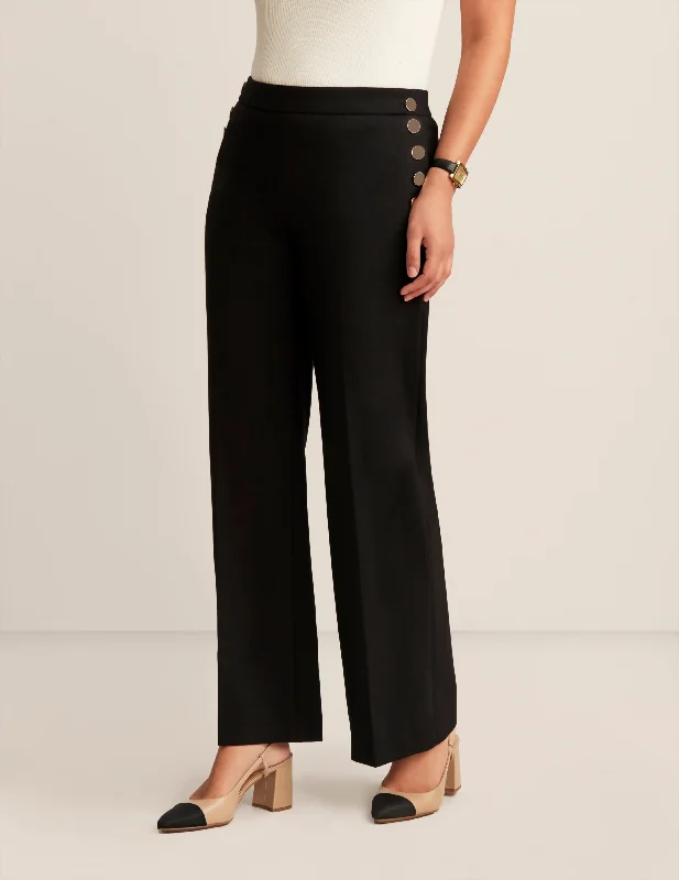 Pull On Sailor Wide Leg Pant Discount Cotton,