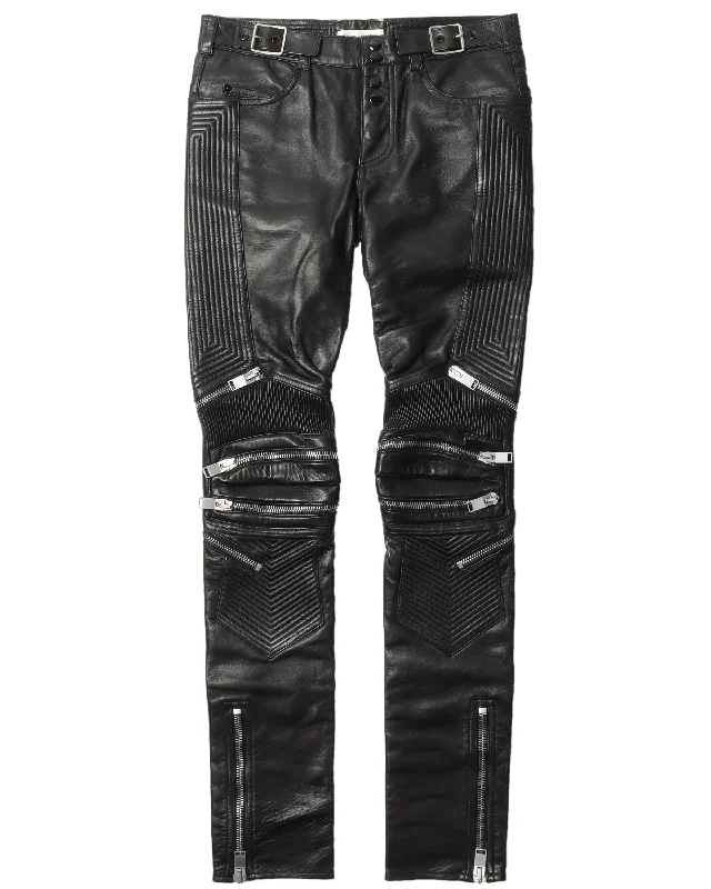 Leather Biker Pants Trousers Limited Edition,