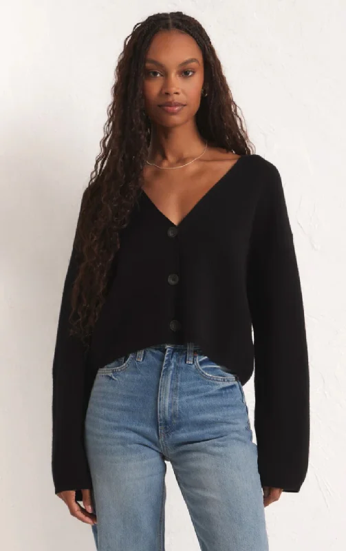 ESTELLE CARDIGAN Chenille Blend Fleece Blend Nylon Blend