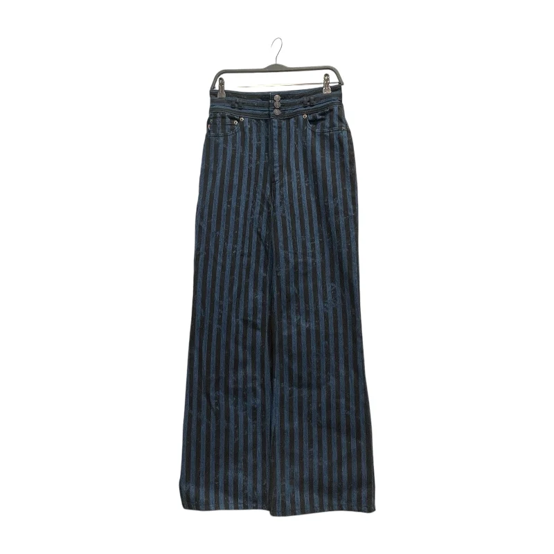 MARC JACOBS/Straight Pants/28/Stripe/Cotton/BLU/High Waisted Pants Flared Stretch,